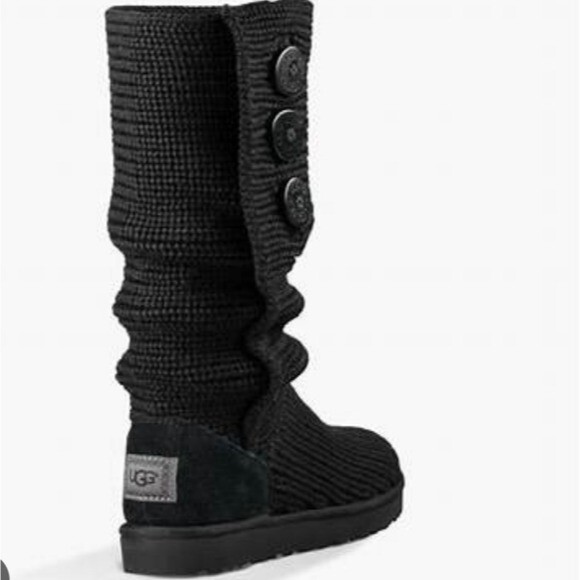 Ugg Australia Women 1878 Cardi Sweater Tall 5 buttons knit boots shoes sz 10