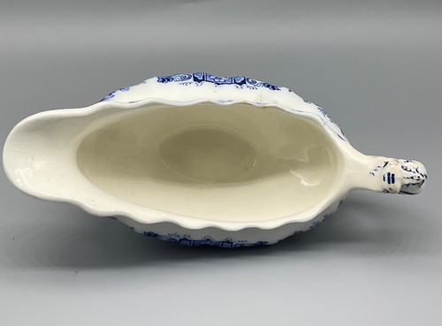 Burgess Leigh Middleport Pottery Eaton gravy boat blue semi porcelain England - Picture 8 of 9
