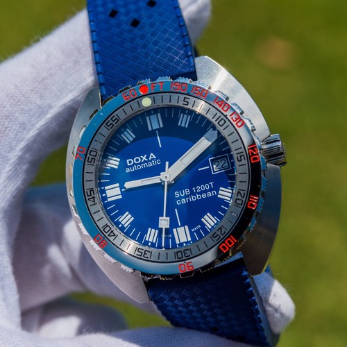 DOXA SUB 1200t Caribbean Blue LIMITED EDITION 42x45mm SWISS AUTOMATIC 1200m