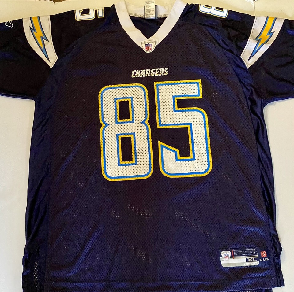 NFL Reebok Authentic San Diego Chargers Antonio Gates 85 Jersey