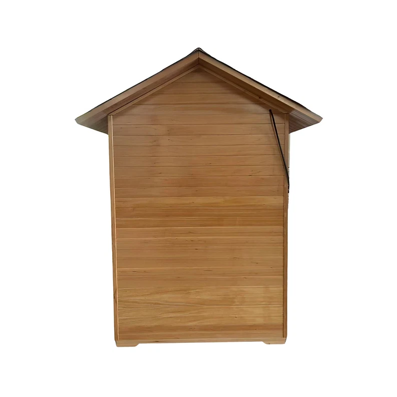2-3 Person Canadian Hemlock Traditional Outdoor Sauna with Roof - Image 2 of 4
