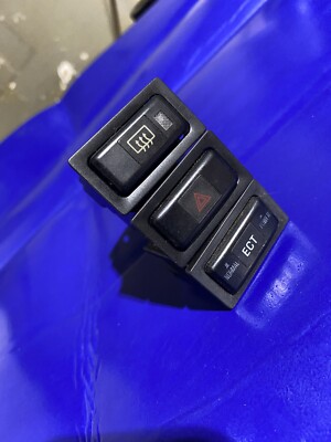 96 97 98 99 00 Toyota RAV4 OEM Diff Lock Hazard Rear Defrost Switches
