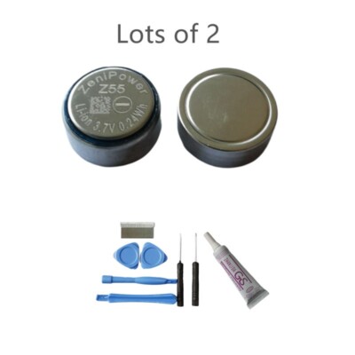 2pcs ZeniPower Z55 1254 Battery + tools for Jabra Elite Active 75t 85t Earbuds