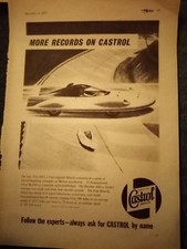 Ot19 Ephemera 1957 advert castrol abarth speed test