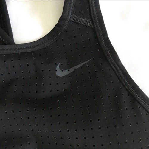 Reggiseno sportivo Nike classico crossback nero XS/S imbottiture rimovibili traspirante DriFit - Foto 7 di 12