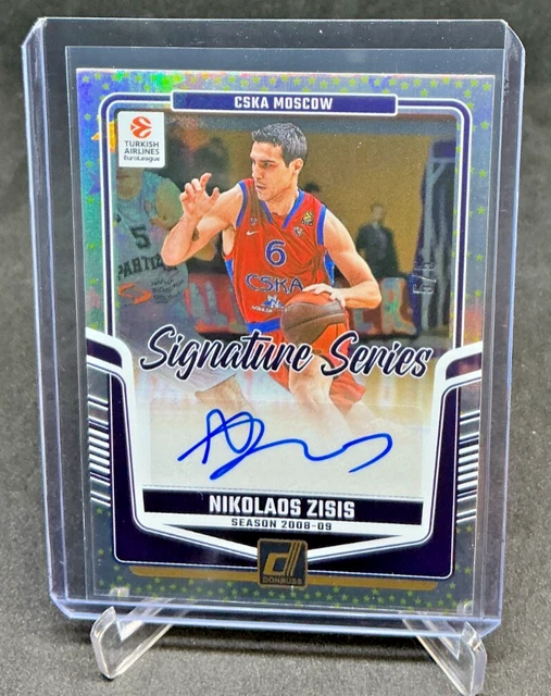 2024/25 Donruss Basketball Euroleague Series NIKOLAOS ZISIS AUTO STARS 5/5