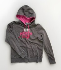 The North Face Pullover Hoodie Gray Pink Logo / Women s Size Large