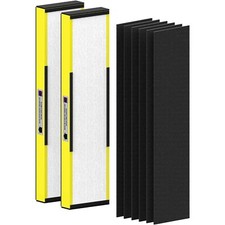 GermGuardian FLT5000 HEPA Filter C 2‑Pack Fits AC5000 AC5250PT AC5350B Purifier