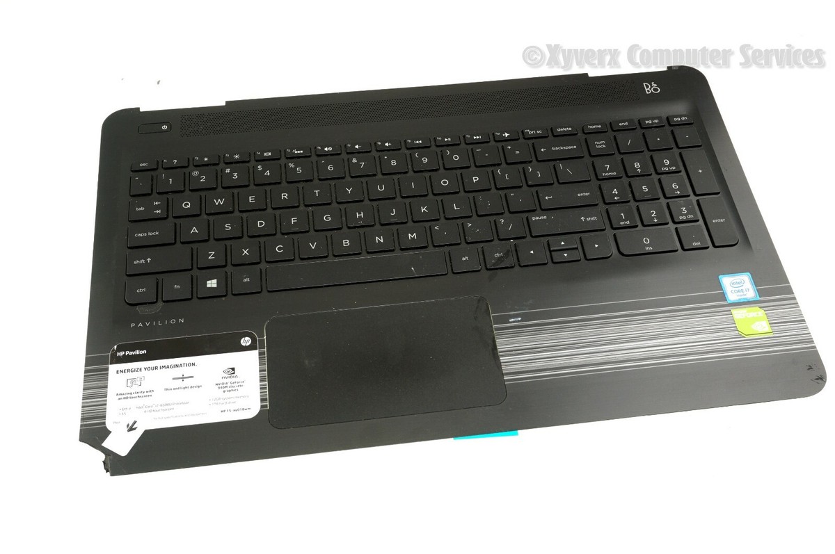 HP Pavilion15_au018TU ジャンク品 856035-001 3FG34TSTP00 OEM HP TOP COVER W/K BL PAVILION 15-AU018WM