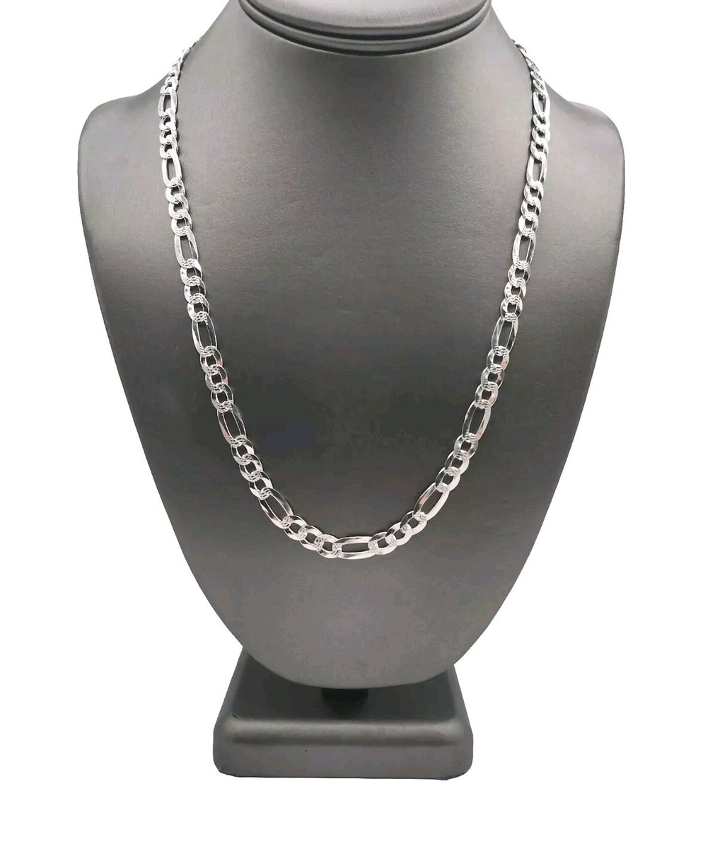 美品　限定価格Commesi Silver 925 Chain Necklace 925 Sterling Silver 6.25mm Double Oval Flat 22