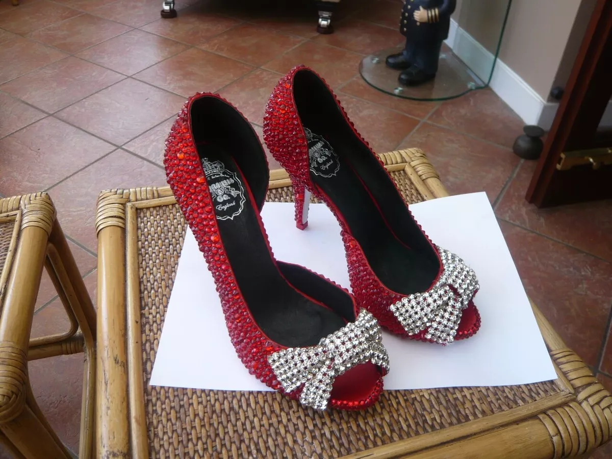 Red crystal hotsell shoes