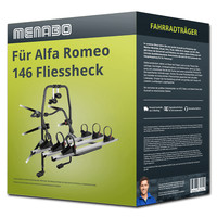 Menabo FahrradträGer Stand Up 3 Schwarz/Silber FüR Alfa Romeo 146 Fliessheck 930