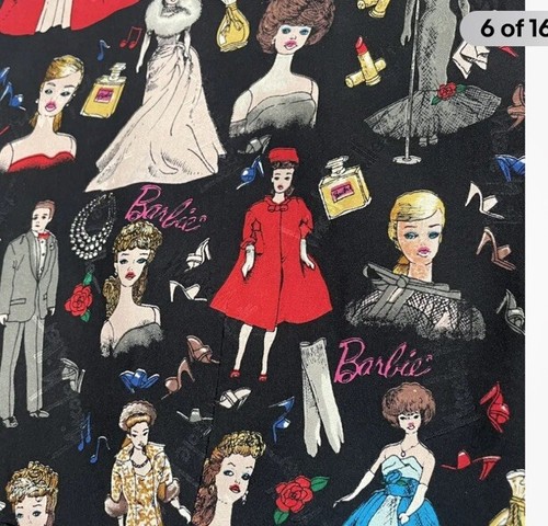 VTG Silk Vest Womens Small Barbie Doll Print Nicole Miller 90”s Retro Top W2 - Picture 8 of 12