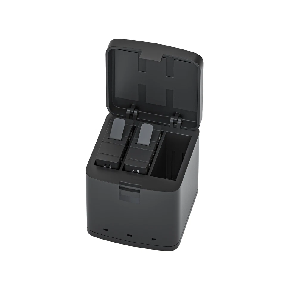 Paquete de 3 baterías con cargador de 3 canales para cámara Gopro Hero 13 negra Foto 3 de 4