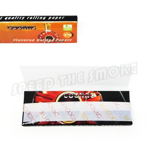 5×50 sheets COGNAC Wine Flavored Cigarette Rolling Paper 250 Papers 1 1/4 Size - Picture 2 of 4