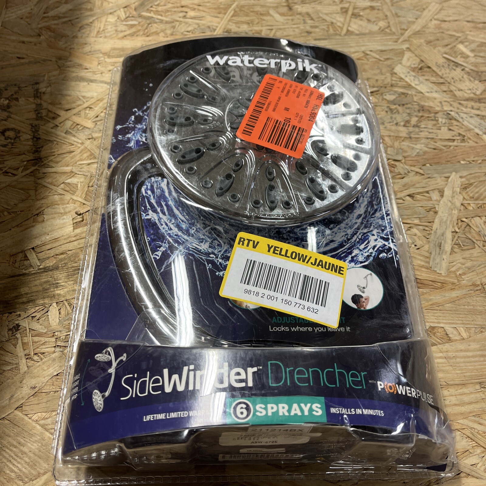 Waterpik PowerPulse Flexible Neck Shower Head Adjustable Shower Head