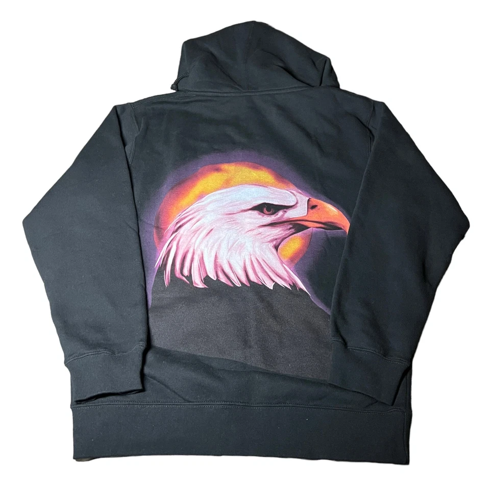 Travis Scott Birds Eye View Tour Full Zip Black Graphic Hoodie Men's Size S - Image 4 of 4