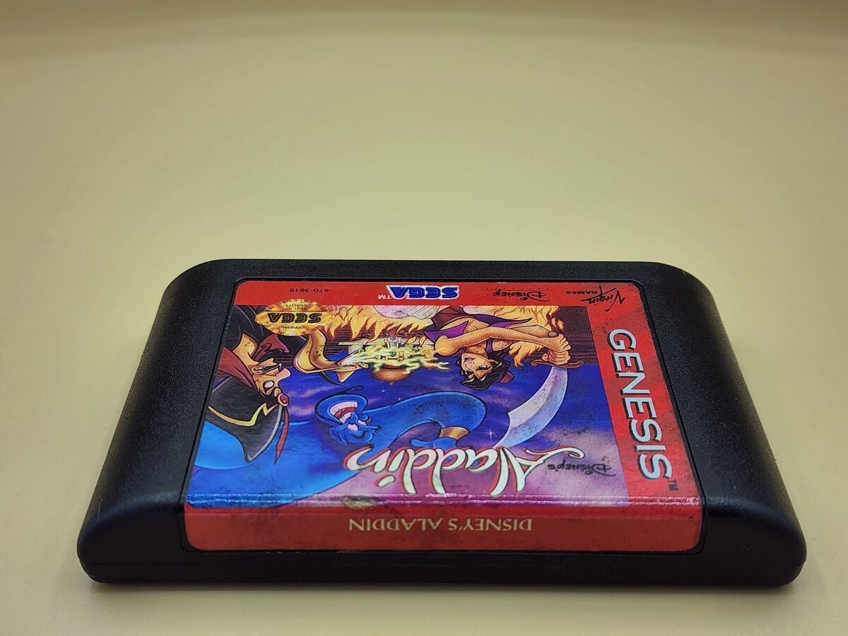 Original 1993 SEGA Genesis Disney's Aladdin Video Game Original 1993 SEGA Genesis Disney's Aladdin Video Game