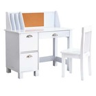 New ListingChildren's Wooden Study Desk with Chair White for Ages 5+
