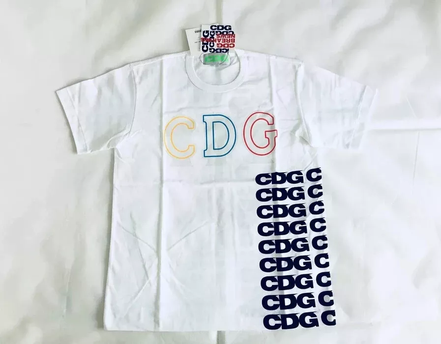 Comme des Garcons x Anti Social Club ASSC Breaking News Tee Large White Color
