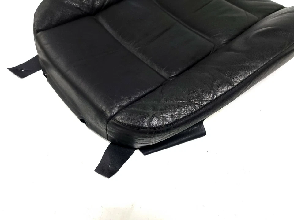 ⭐ 92-99 Bmw E36 Serie 3 Asiento Superior Delantero Respaldo Cubierta Cuero Borde Negro OEM Foto 2 de 4