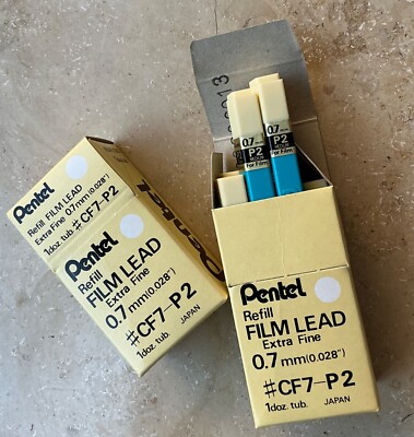 SALE! 24 Dosen Pentel Bleistift Minen, mit je 12 Minen = 288 Minen, 0,7 mm - EF