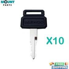 10 Daewoo Doosan D300 Excavator & Heavy Equipment Ignition Key with Logo