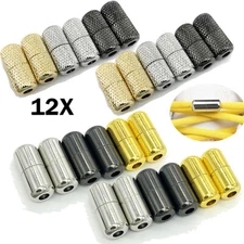 12X No Tie Shoelaces Accessries Shoe Laces Buckle Lock Elastic Lazy Shoelaces