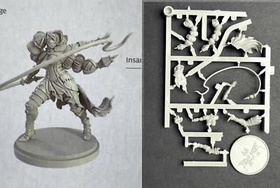 Kingdom Death Monster - White Gigalion Survivor Miniature - Breccia