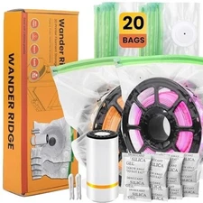 SHIPFROMTHEUS 3D Printer Filament Storage Bags Vacuum Storage Bags(20 bagsONLY)