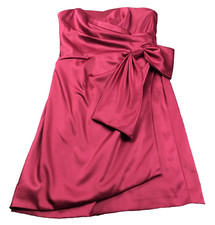 White House Black Market Womens Strapless Dress Sz 4 Draped Back Zip Lined NWOT