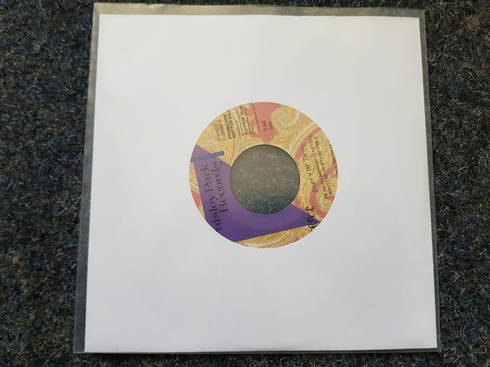 7"" Single Vinyl Prince - Sign of the times US PROMO