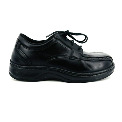 Mens 7.5 Wide OrthoFeet Gramercy 465 Black Leather Diabetic  display picture 3
