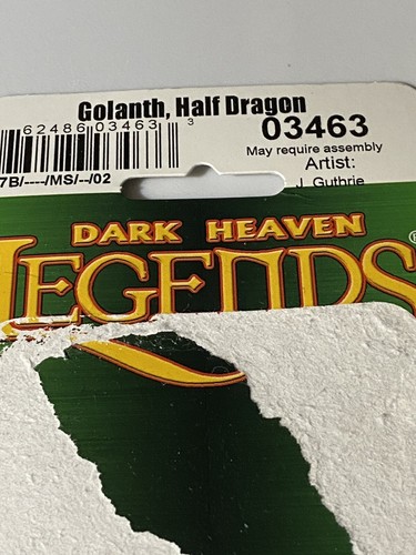 dungeons and dragons: metal legends: Golanth Half Dragon. METAL. painted - Picture 7 of 8