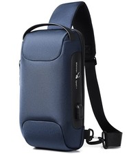 Sling Backpack USB Anti-Theft Waterproof Chest Daypack Casual Shoulder Bag B...
