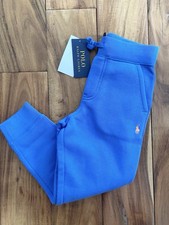 Polo Ralph Lauren Boys Blue Fleece Drawstring Jogger Pants With Pockets Size 5