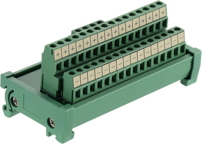 2 in 16 Out Terminal Blocks Module, 25A DIN Rail and Panel Mounting Power Distri