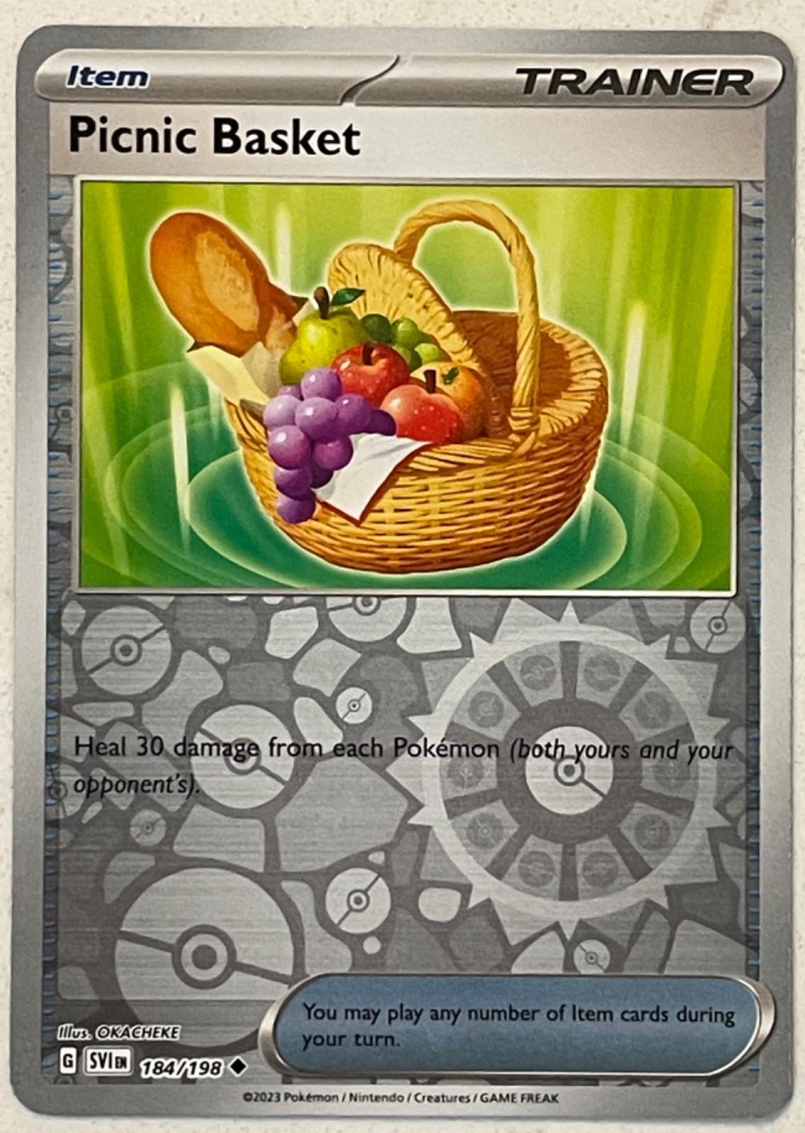 Picnic Basket 184/198 Scarlet & Violet Base Set Reverse Holofoil NM