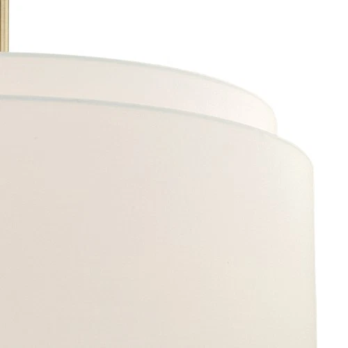 Vaxcel Lighting P0192 Brass Burnaby 4-Light Pendant With White Fabric Shade - Picture 3 of 10