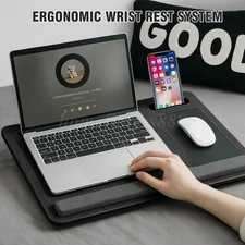 15 Inch Lap Desk Table Tray Laptop Cushion Bed Pillow Cushioned Computer Support