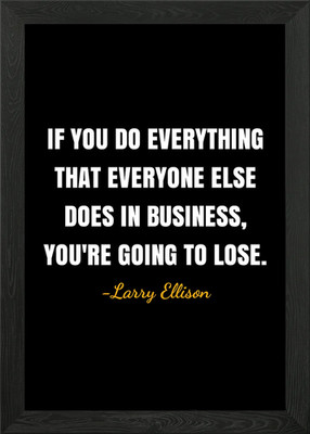 Larry Ellison quotes Framed Wall Art Poster Canvas Print Picture