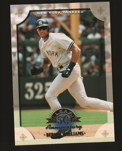 1998 Donruss Leaf Baseball #90 - Bernie Williams - New York Yankees  98-591 - Picture 1 of 2