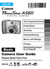 Canon POWERSHOT A560 Digital Camera User Owner Instruction Manual