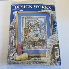 Design Works Angel of Cross Stitch Sampler Cross Stitch Kit NIP 14x18" SEALED