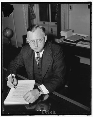 Photo:Harold D. Smith, Feb. 1940, Dir. of the budget