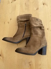 Stiefel / Stiefelette Leder Damen 38 Beige River Woods neuwertig NP 179,-