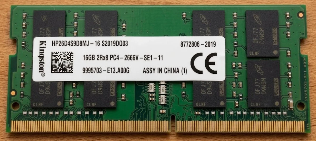 PC4-21300 (DDR4-2666) Bus Speed SO-DIMM Computer Memory (RAM) 16