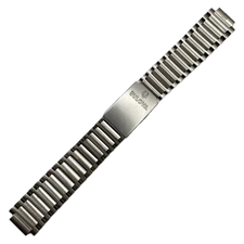 Vintage 12mm Bulova Men's Wristwatch Bracelet Steel Accutron Tapered Hong Kong