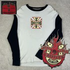 Vintage Mac Tools West Coast Choppers Jesse James White Waffle Thermal Shirt 2XL