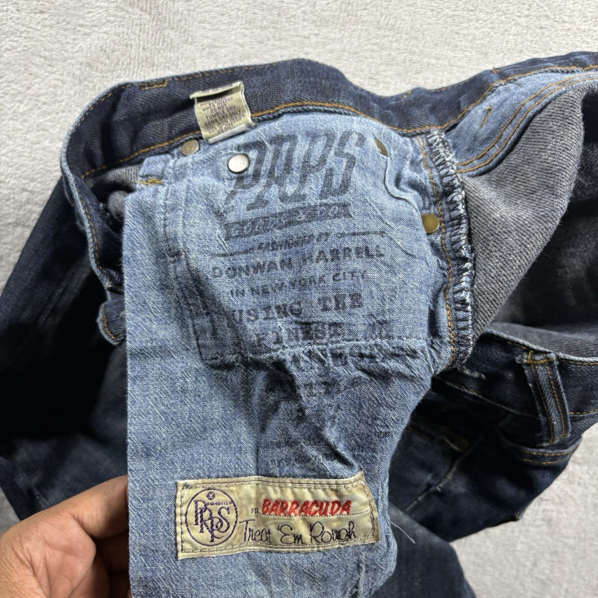 PRPS Men's Size 33 Blue Barracuda Fit Jeans Vintage Wash Japan
